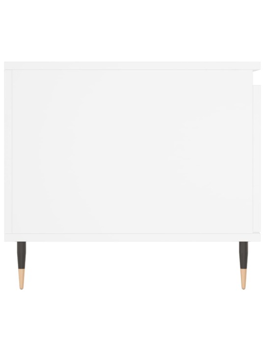 Kavos staliukas, baltos spalvos, 100x50x45 cm, apdirbta mediena