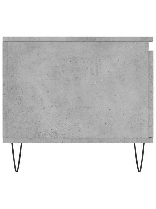Kavos staliukas, betono pilkas, 100x50x45cm, apdirbta mediena