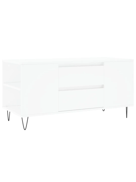 Kavos staliukas, baltas, 102x44,5x50cm, apdirbta mediena