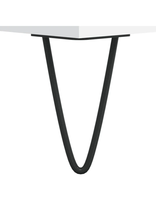 Kavos staliukas, baltas, 102x44,5x50cm, apdirbta mediena