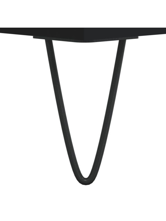 Kavos staliukas, juodas, 102x44,5x50cm, apdirbta mediena
