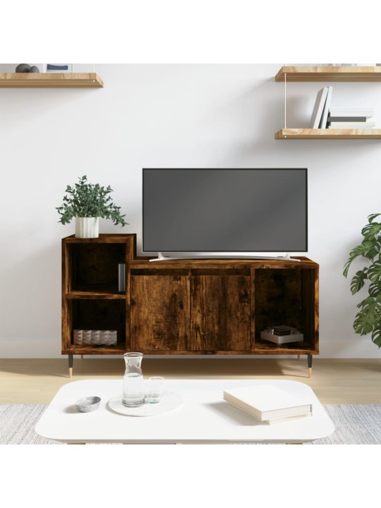 Televizoriaus spintelė, dūminio ąžuolo, 100x35x55cm, mediena