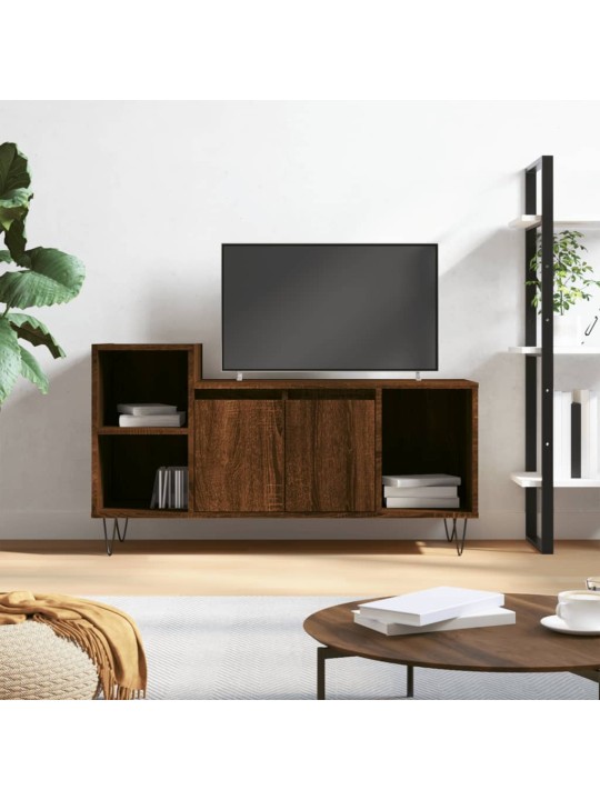 Televizoriaus spintelė, ruda ąžuolo, 100x35x55cm, mediena