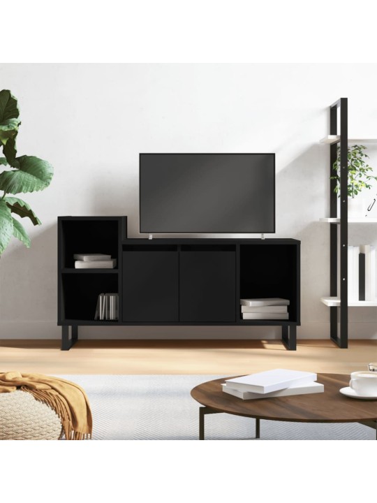 Televizoriaus spintelė, juodos spalvos, 100x35x55cm, mediena