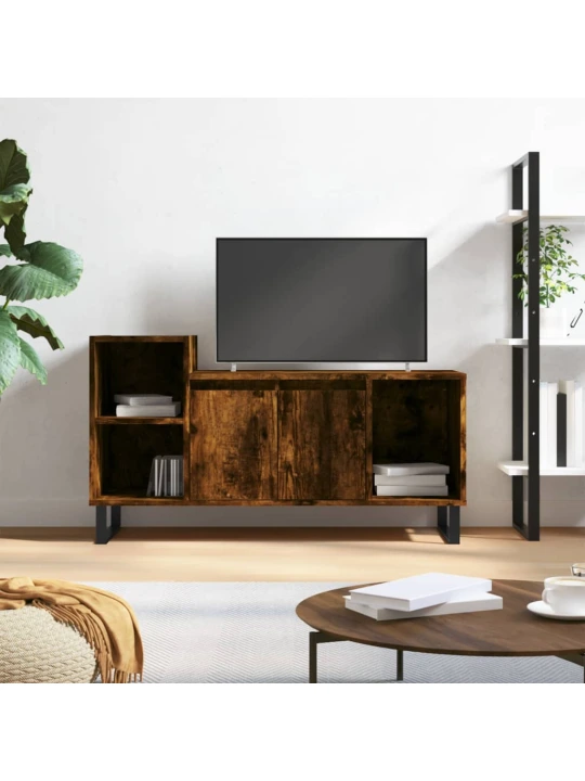 Televizoriaus spintelė, dūminio ąžuolo, 100x35x55cm, mediena