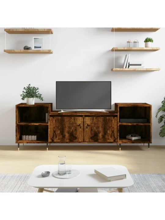 Televizoriaus spintelė, dūminio ąžuolo, 160x35x55cm, mediena