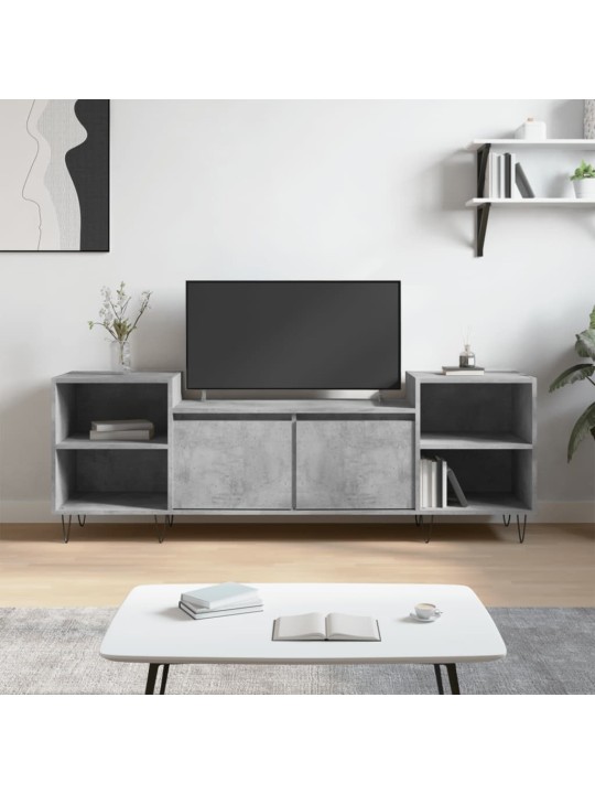 Televizoriaus spintelė, betono pilka, 160x35x55cm, mediena