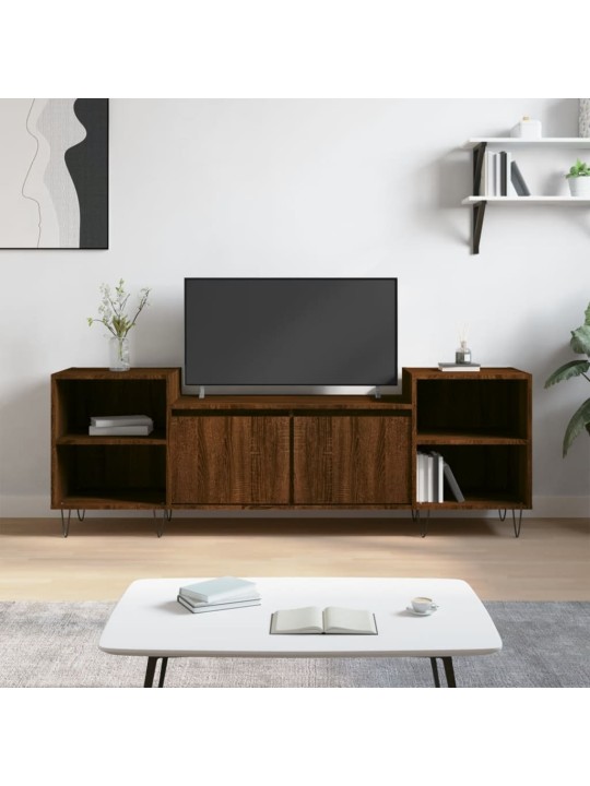 Televizoriaus spintelė, ruda ąžuolo, 160x35x55cm, mediena