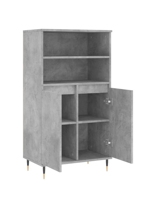Komoda, betono pilkos spalvos, 60x36x110cm, apdirbta mediena