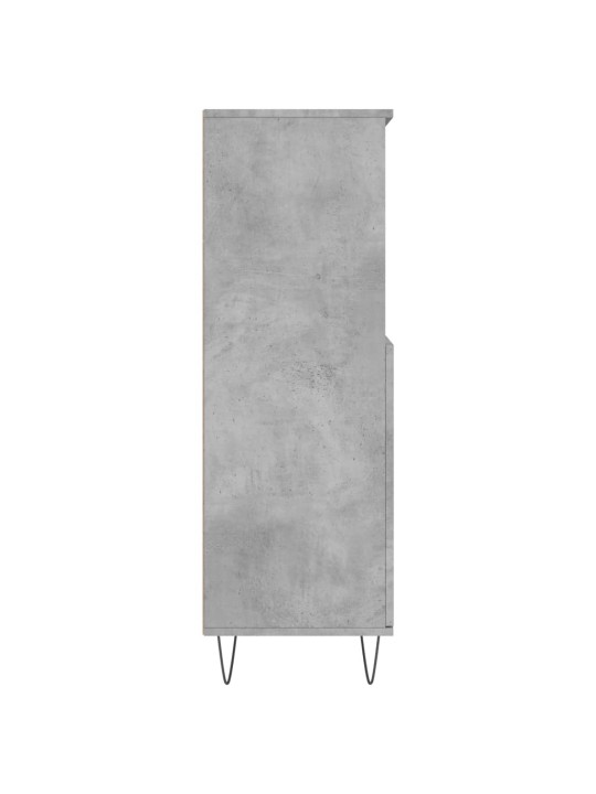 Komoda, betono pilkos spalvos, 60x36x110cm, apdirbta mediena