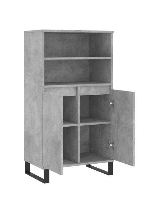 Komoda, betono pilkos spalvos, 60x36x110cm, apdirbta mediena
