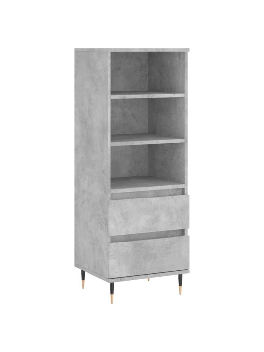 Komoda, betono pilkos spalvos, 40x36x110cm, apdirbta mediena