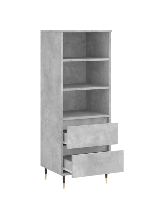 Komoda, betono pilkos spalvos, 40x36x110cm, apdirbta mediena