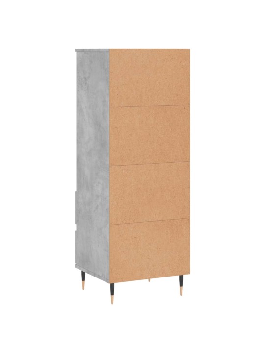 Komoda, betono pilkos spalvos, 40x36x110cm, apdirbta mediena