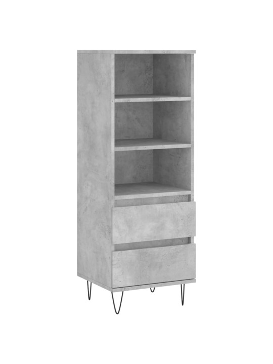 Komoda, betono pilkos spalvos, 40x36x110cm, apdirbta mediena