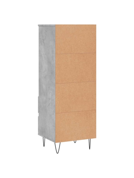 Komoda, betono pilkos spalvos, 40x36x110cm, apdirbta mediena