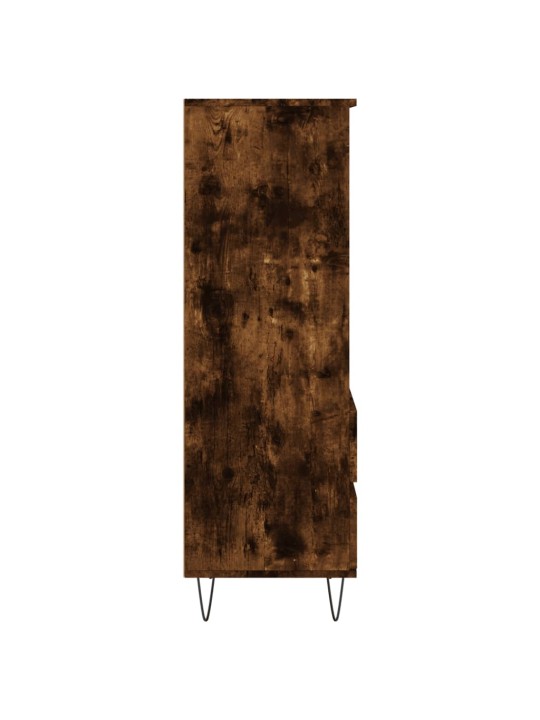 Komoda, dūminio ąžuolo spalvos, 40x36x110cm, apdirbta mediena