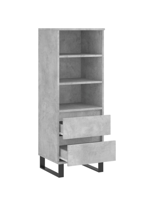 Komoda, betono pilkos spalvos, 40x36x110cm, apdirbta mediena