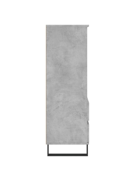 Komoda, betono pilkos spalvos, 40x36x110cm, apdirbta mediena