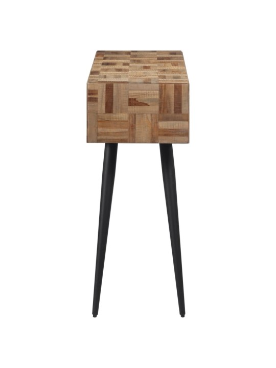 Konsolinis staliukas, 110x34x80cm, perdirbta tikmedžio mediena