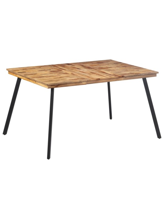 Valgomojo stalas, 148x97x76cm, tikmedžio medienos masyvas