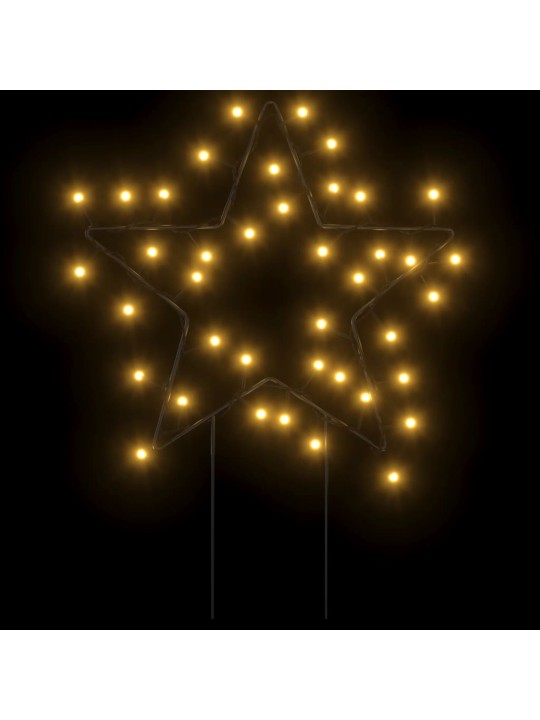 Kalėdinės dekoracijos žvaigždės su smaigais, 3vnt., 50LED, 29cm