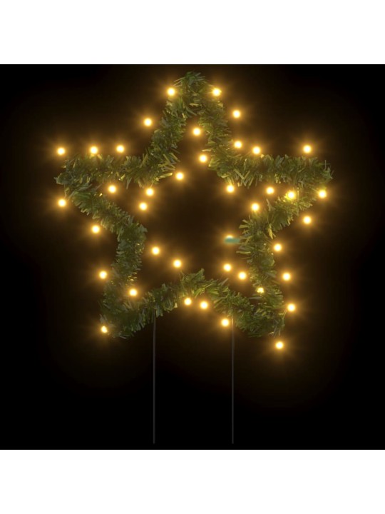Kalėdinės dekoracijos žvaigždės su smaigais, 3vnt., 50LED, 29cm