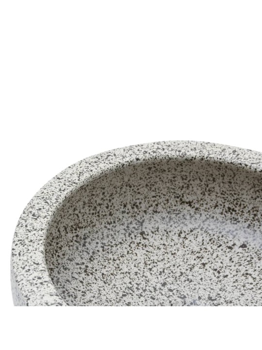 Praustuvas ant stalviršio, pilkas, 41x14cm, keramika, apskritas