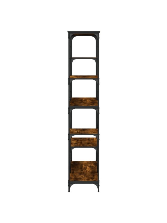 Knygų lentyna, dūminio ąžuolo, 99x35,5x176cm, mediena/plienas