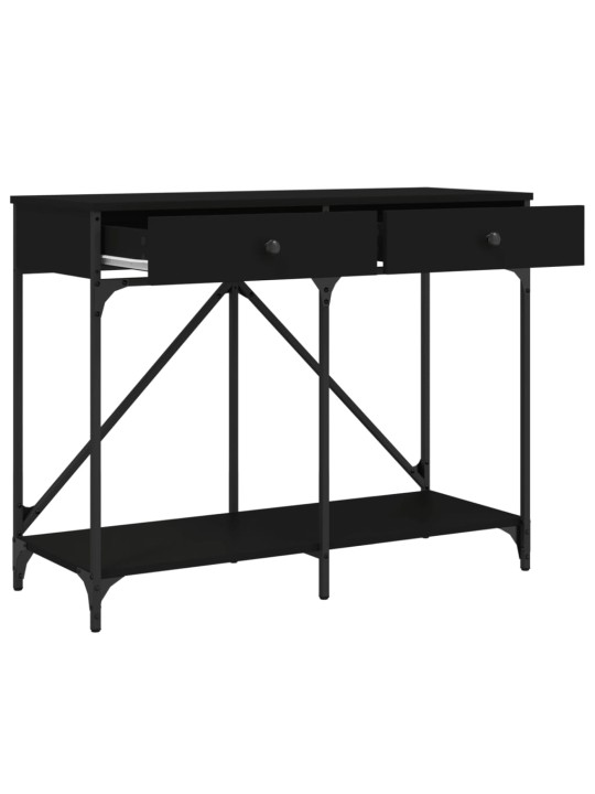 Konsolinis staliukas, juodas, 100x39x78,5cm, apdirbta mediena