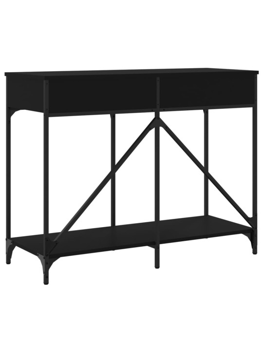 Konsolinis staliukas, juodas, 100x39x78,5cm, apdirbta mediena