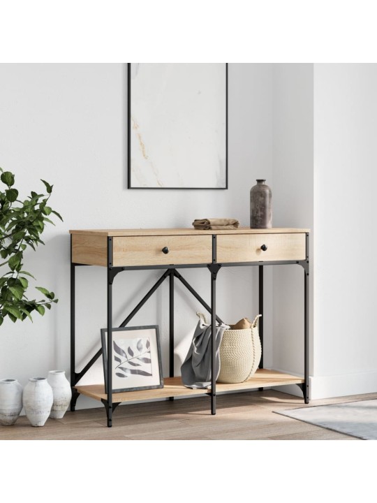 Konsolinis staliukas, ąžuolo, 100x39x78,5cm, apdirbta mediena