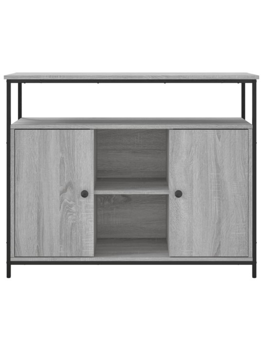 Šoninė spintelė, pilka ąžuolo, 100x35x80cm, apdirbta mediena