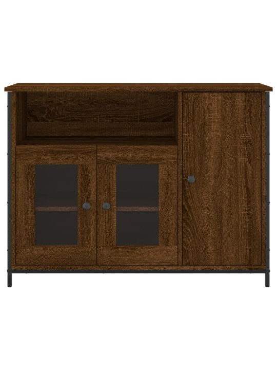 Šoninė spintelė, ruda ąžuolo, 100x35x75cm, apdirbta mediena