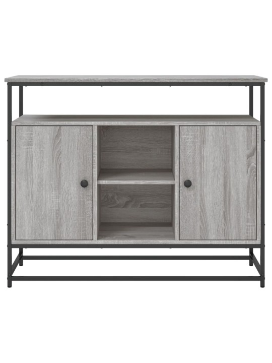Šoninė spintelė, pilka ąžuolo, 100x35x80cm, apdirbta mediena
