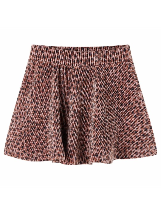 Vaikiškas sijonas, sendintas rožinis, leopardo rašto, 92 dydžio