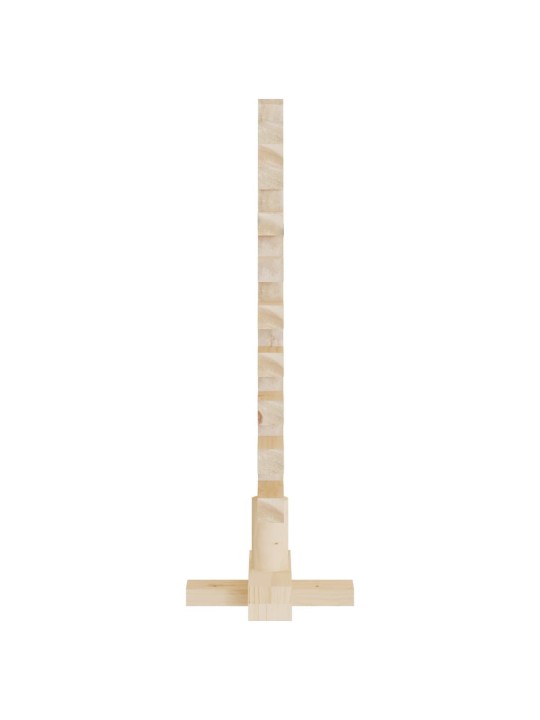 Medinė Kalėdų eglutė, 60 cm, pušies medienos masyvas
