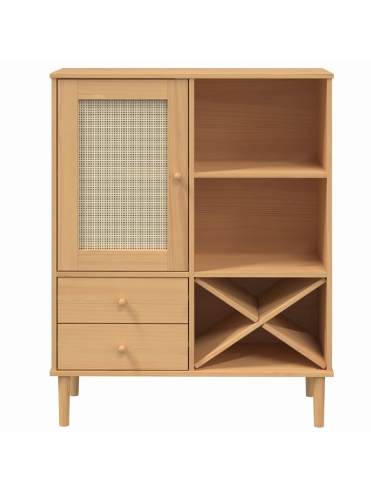 Komoda SENJA, ruda, 90x40x112cmcm, pušies masyvas