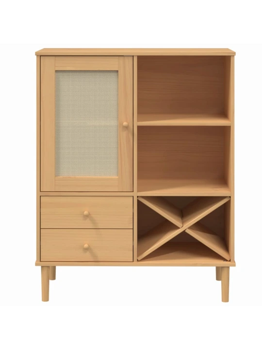 Komoda SENJA, ruda, 90x40x112cmcm, pušies masyvas
