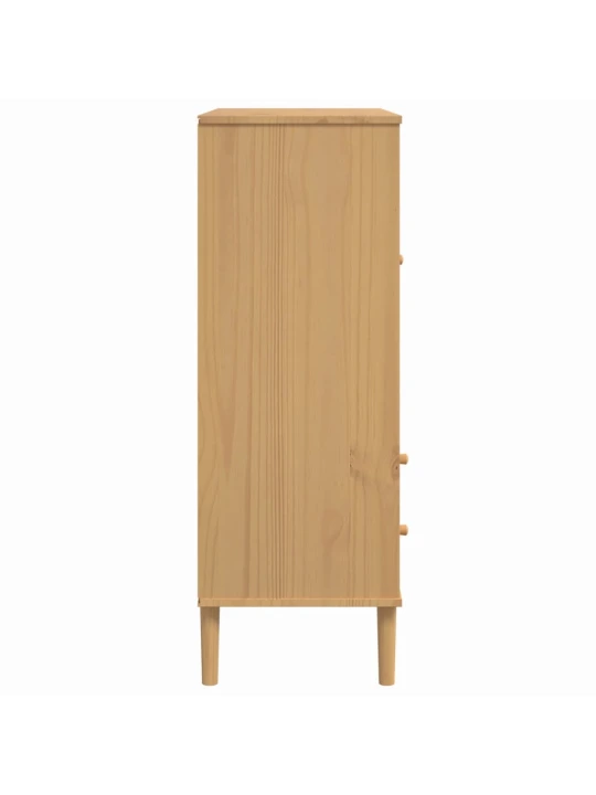 Komoda SENJA, ruda, 90x40x112cmcm, pušies masyvas