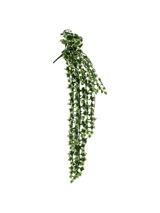 Dirbtiniai pakabinami augalai, 12vnt., žali ir balti, 90cm