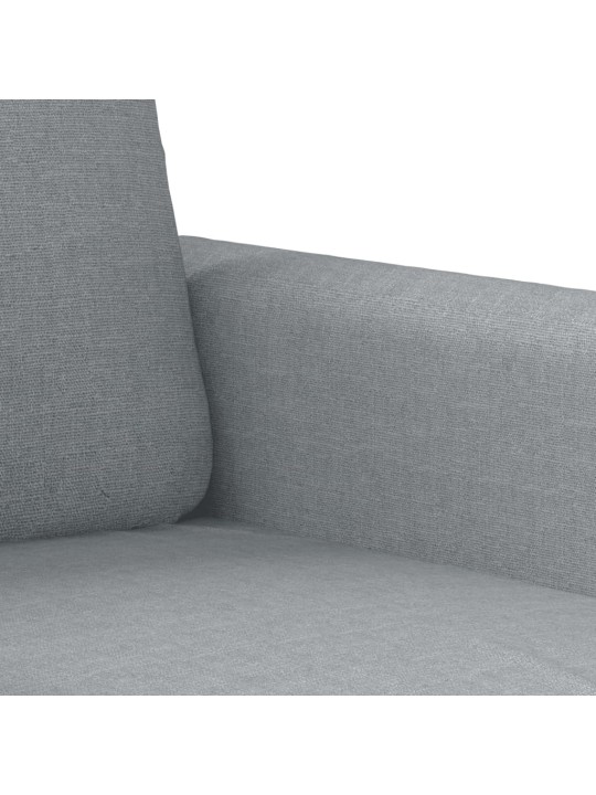 Trivietė sofa, šviesiai pilkos spalvos, 180cm, audinys