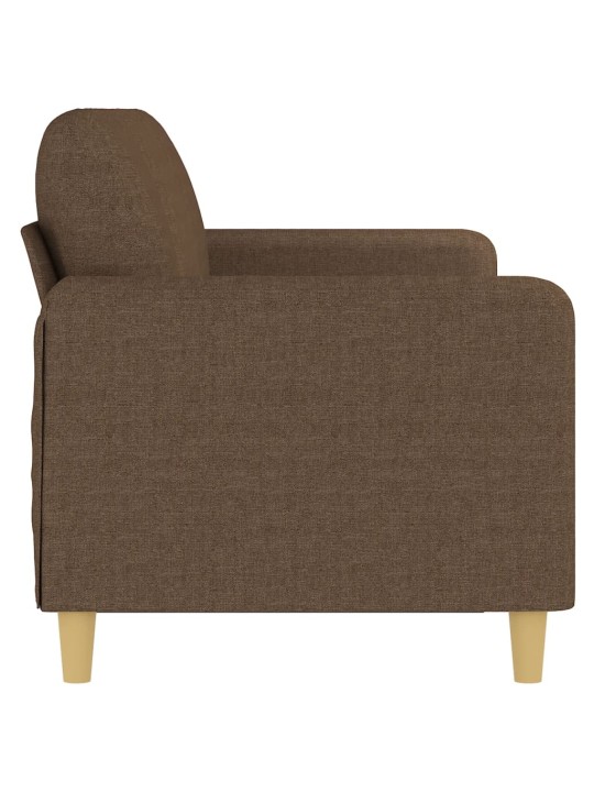 Trivietė sofa, rudos spalvos, 180cm, audinys
