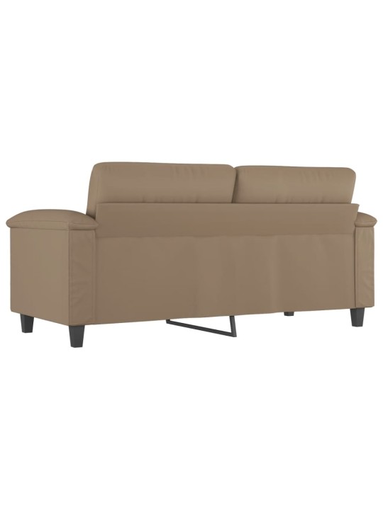 Dvivietė sofa, kapučino spalvos, 140cm, dirbtinė oda