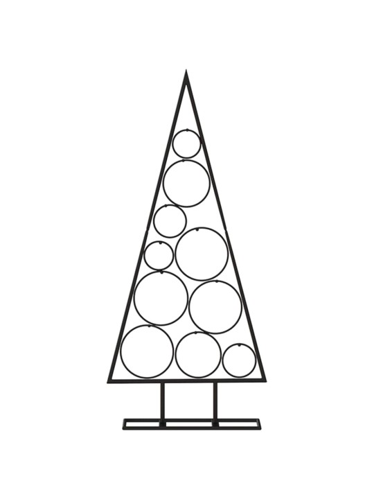 Metalinė Kalėdų eglutė, juodos spalvos, 90 cm