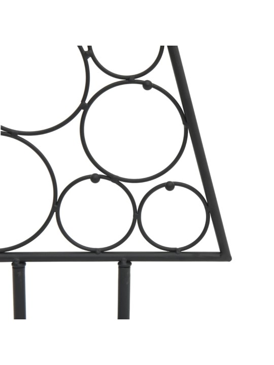 Metalinė Kalėdų eglutė, juodos spalvos, 90 cm