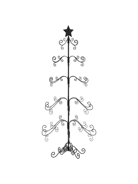 Metalinė Kalėdų eglutė, juodos spalvos, 150 cm