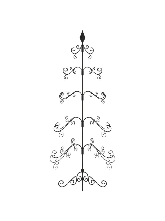 Metalinė Kalėdų eglutė, juodos spalvos, 150 cm