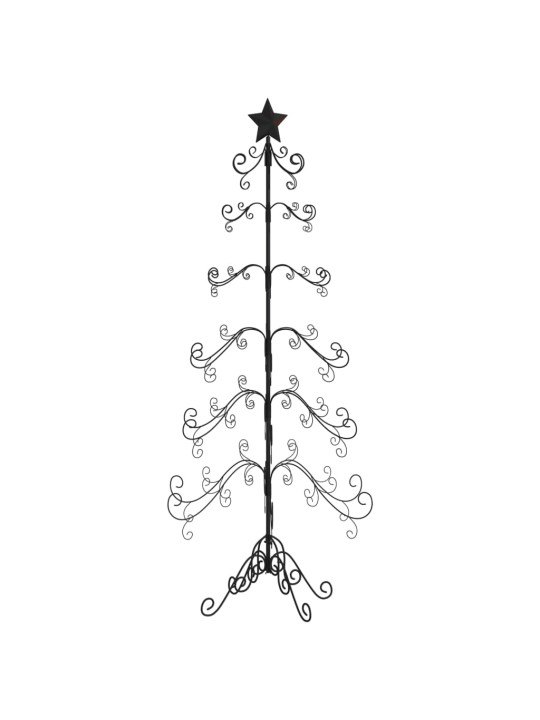 Metalinė Kalėdų eglutė, juodos spalvos, 215 cm