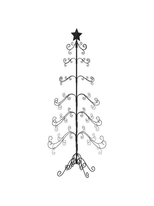 Metalinė Kalėdų eglutė, juodos spalvos, 215 cm